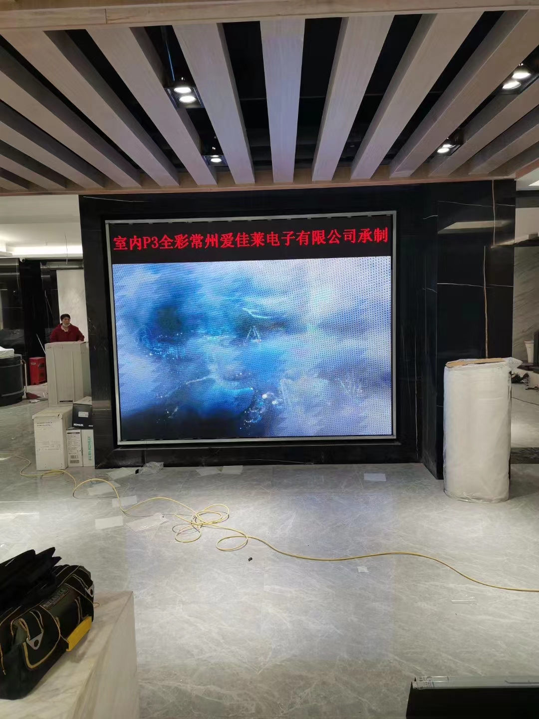 常州科勒衛(wèi)浴旗艦店室內(nèi)全彩顯示屏