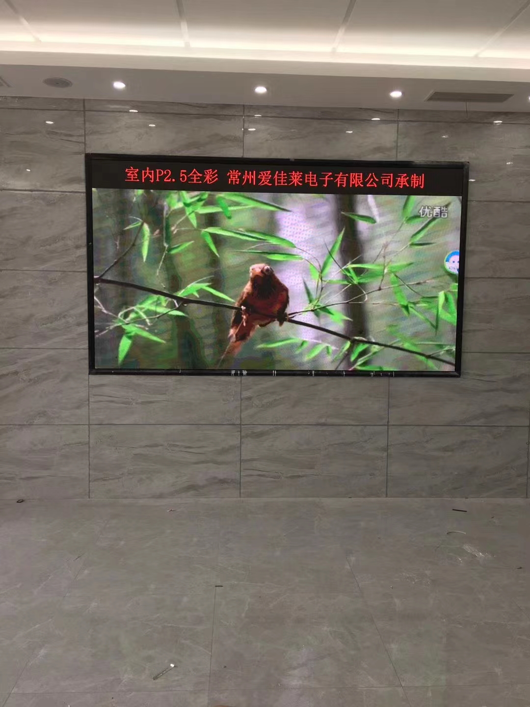 無錫碩放國土所一樓辦事大廳全彩顯示屏