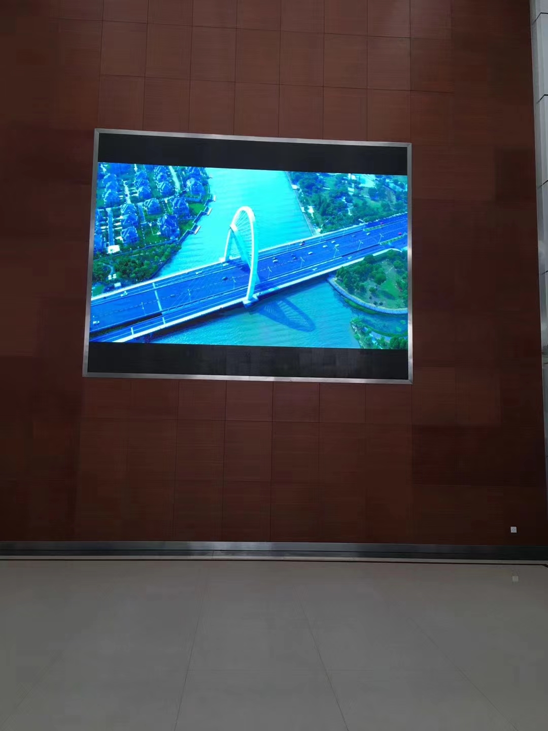 無錫梅村街道大廳全彩顯示屏